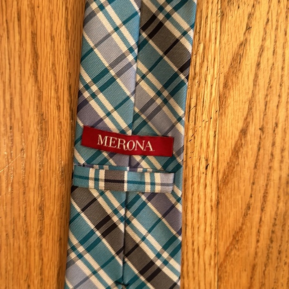 Merona men’s tie teal- blue -gray - Picture 2 of 3